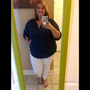 Old Navy Polka Dot Blouse